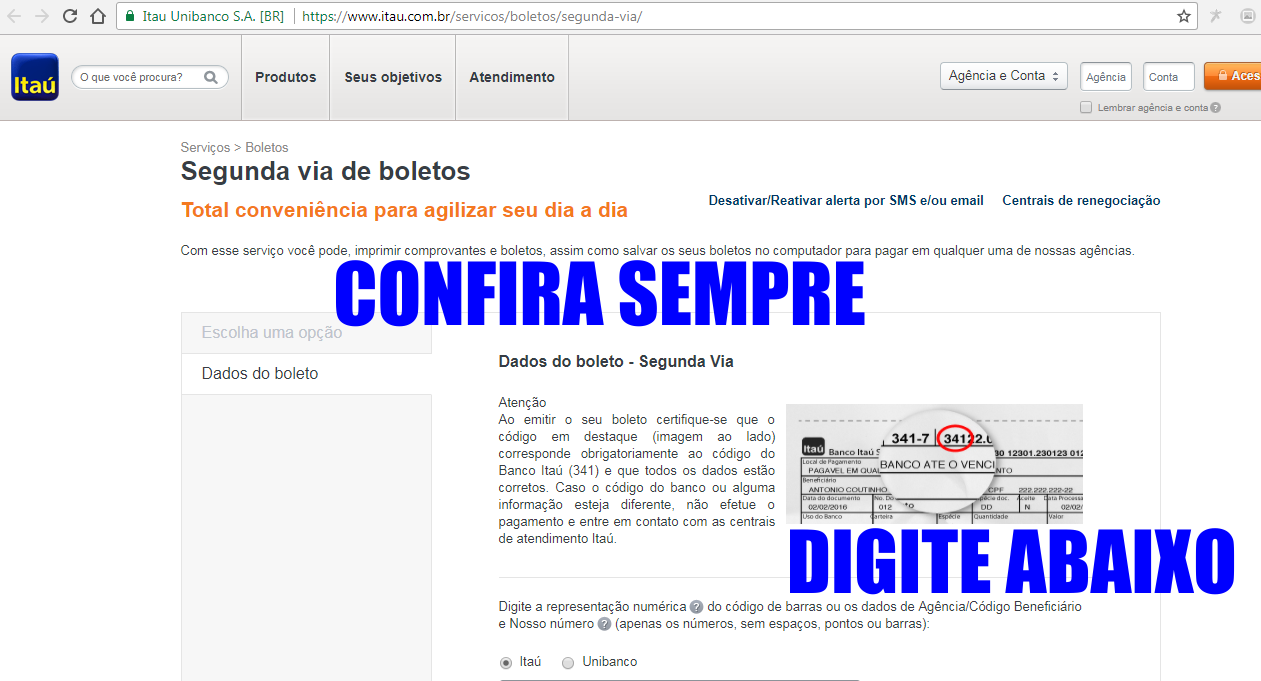 como-tirar-segunda-via-boleto-itau