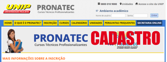 cadastro-pronatec-unip